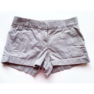 Women's J. Crew Light Gray Chino Shorts Size 4